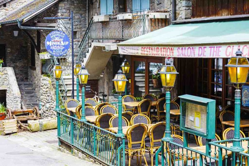A typical Restaurant in Yvoire, France