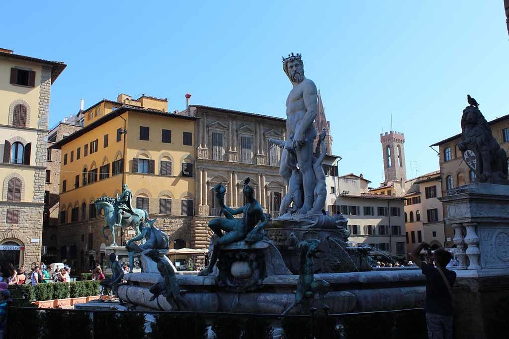 Der Piazza della Signoria in Florenz