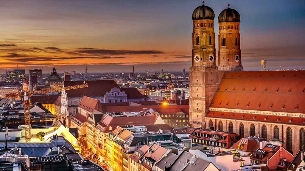 Blick auf die Altstadt von München