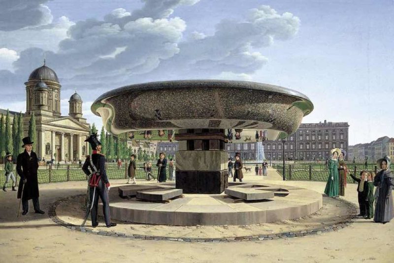 Die Granitschale im Berliner Lustgarten 1831