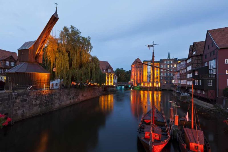 Der historische Hafen von Lüneburg